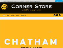 Tablet Screenshot of chathamcornerstore.com